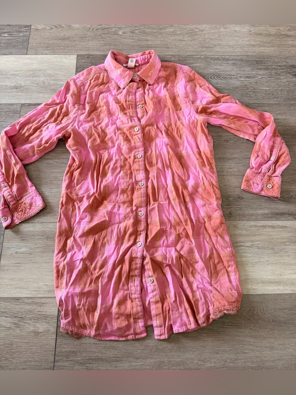 Victorias Secret Flannel Night Gown - Size Small